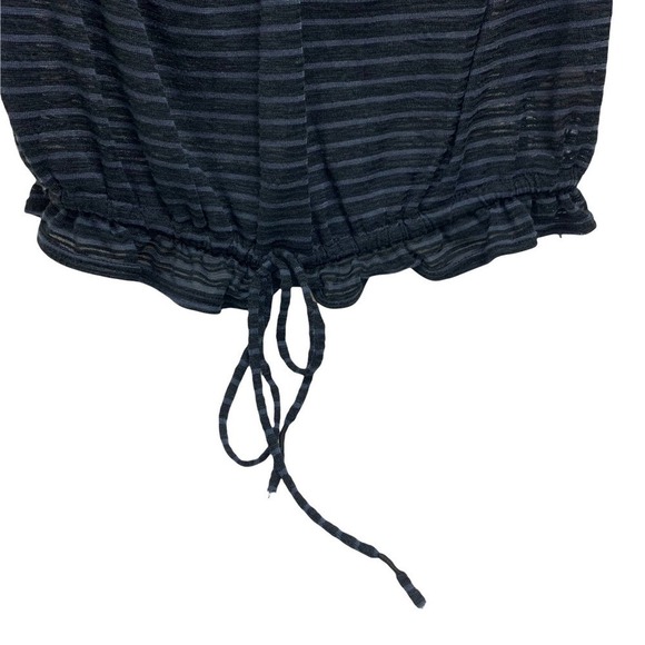 Free People NWT Dorothy Top Black Gray Stripe, XS - Picture 8 of 14